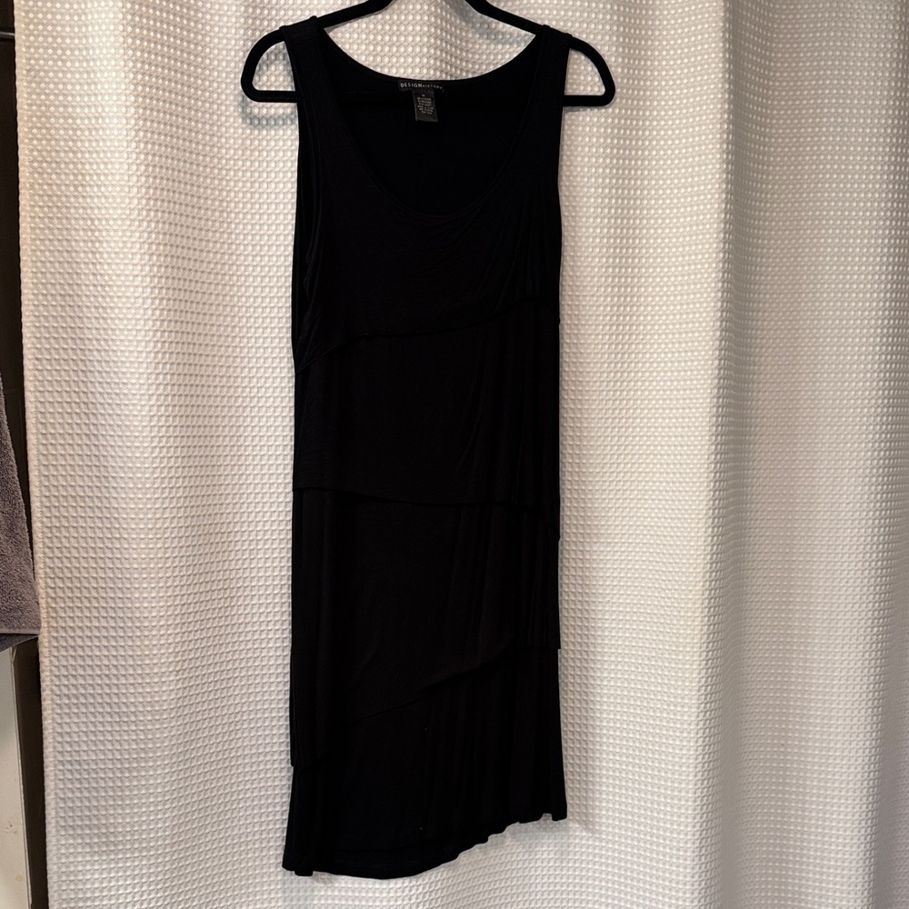 Design History Black Layered Midi Dress